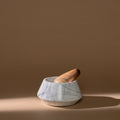 Holbox Mortar and Pestle | White_Ayres_201-71-0869-156WhiteMarbleOS | Obakki