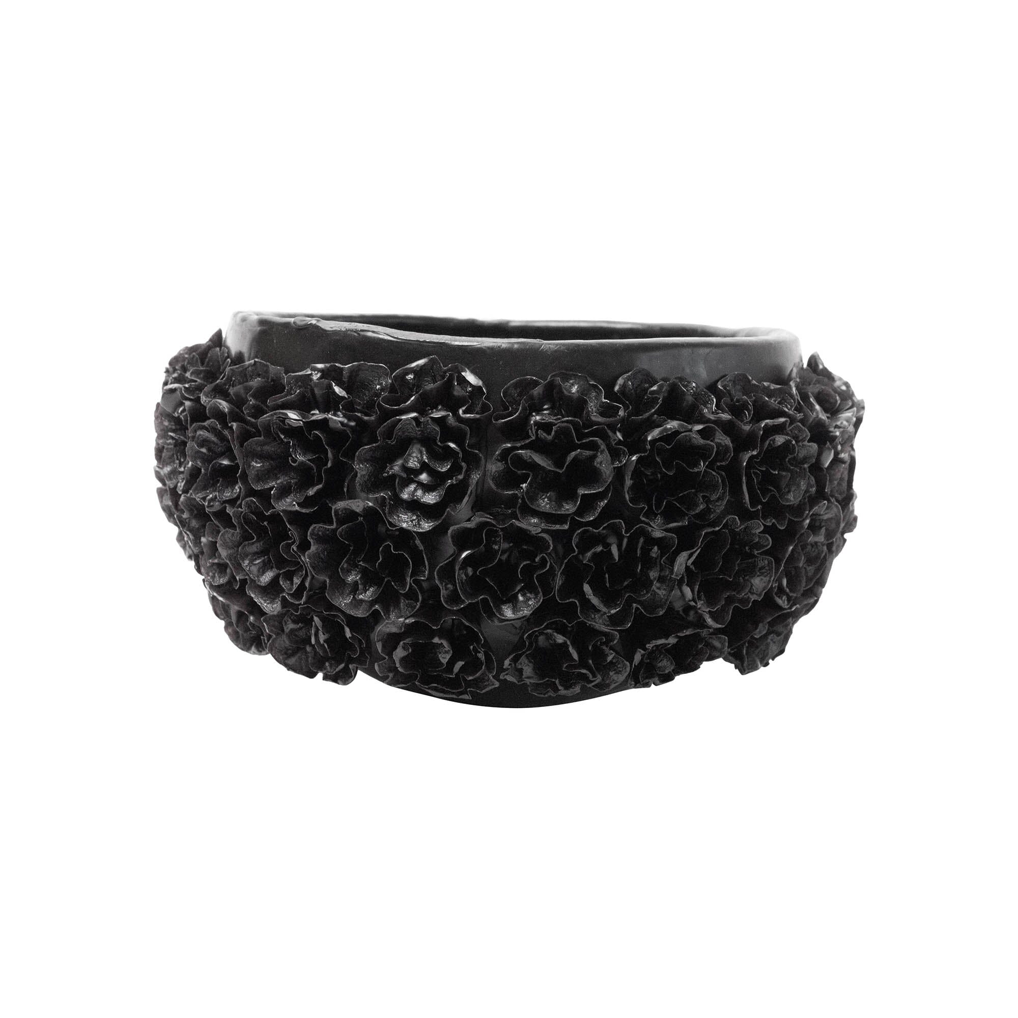 Imperfect Beeswax Candle Bowl | Black Candles 