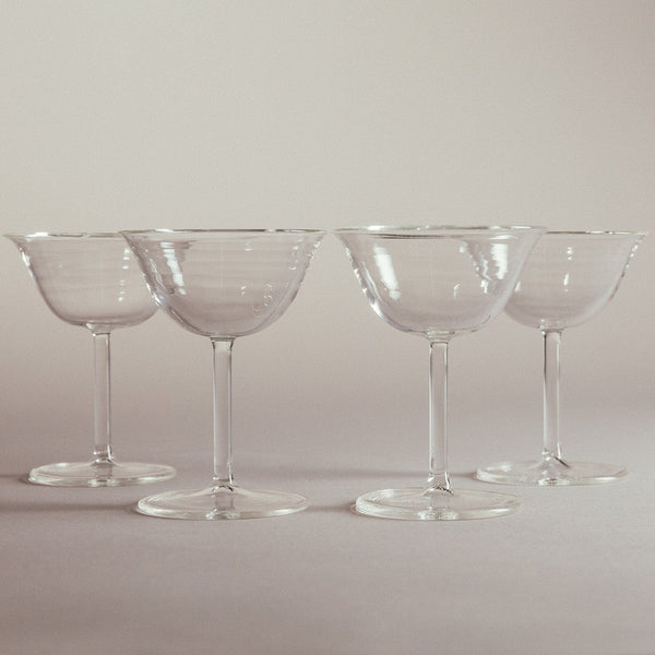 Italian Gift Box - The Rosetta Martini Set Glassware 