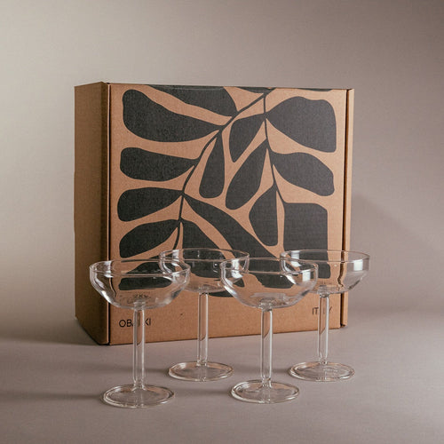 Italian Gift Box - The Velasca Coppa Set Glassware 