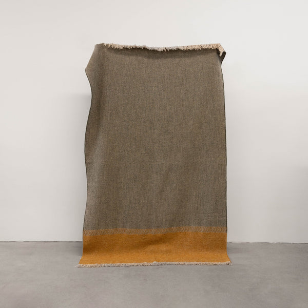 Jules Blanket | Green Herringbone Textiles 