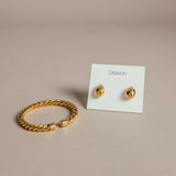 Kenyan Gift Box - The All That Glitters Set Bracelet Gold Plated 