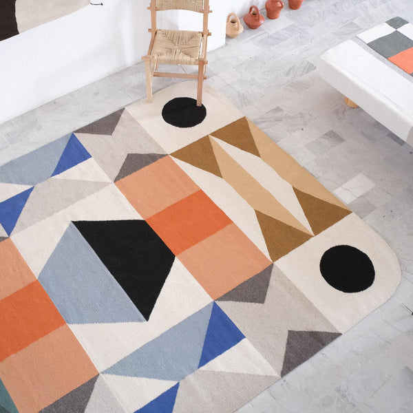 Land 03 | Handwoven Wool Rug Rugs 3.28' x 4.92' 