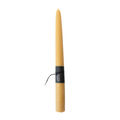 Large Taper Candle | Unscented Yellow Candles 