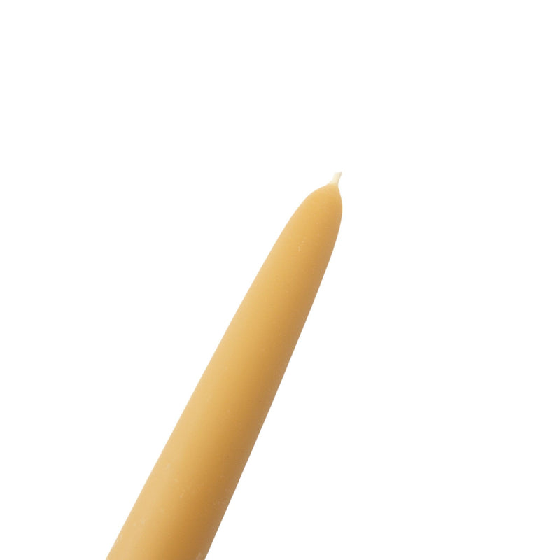 Large Taper Candle | Unscented Yellow Candles 
