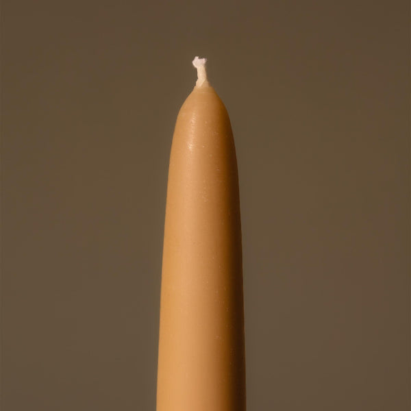Large Taper Candle | Unscented Yellow Candles 
