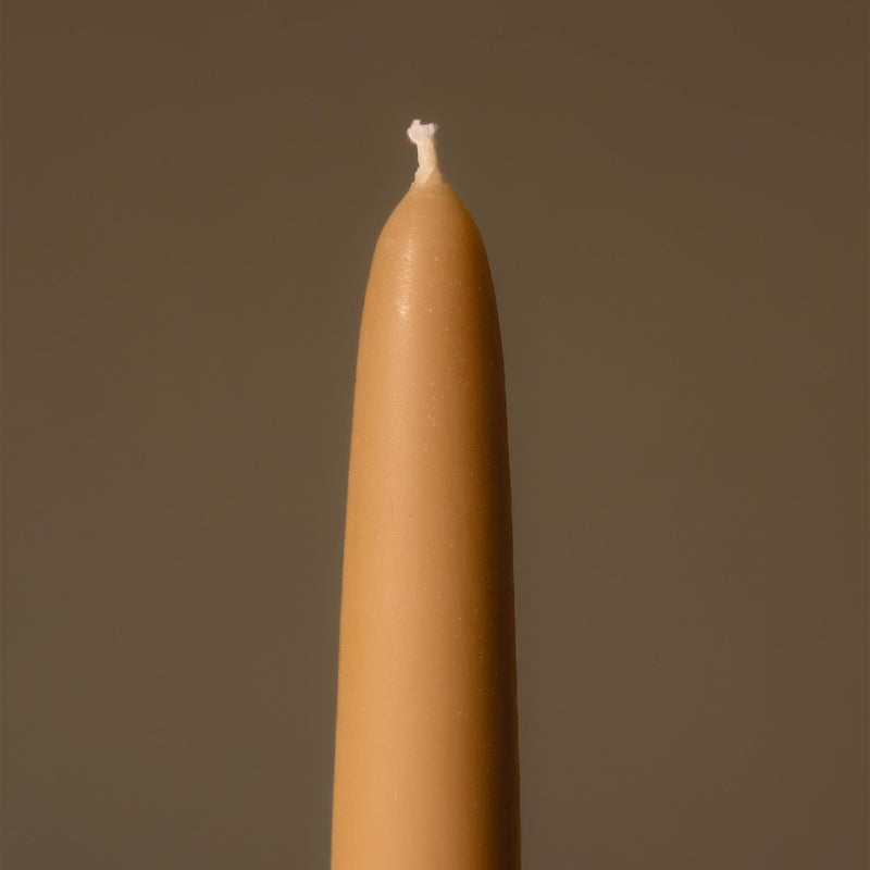 Large Taper Candle | Unscented Yellow Candles 