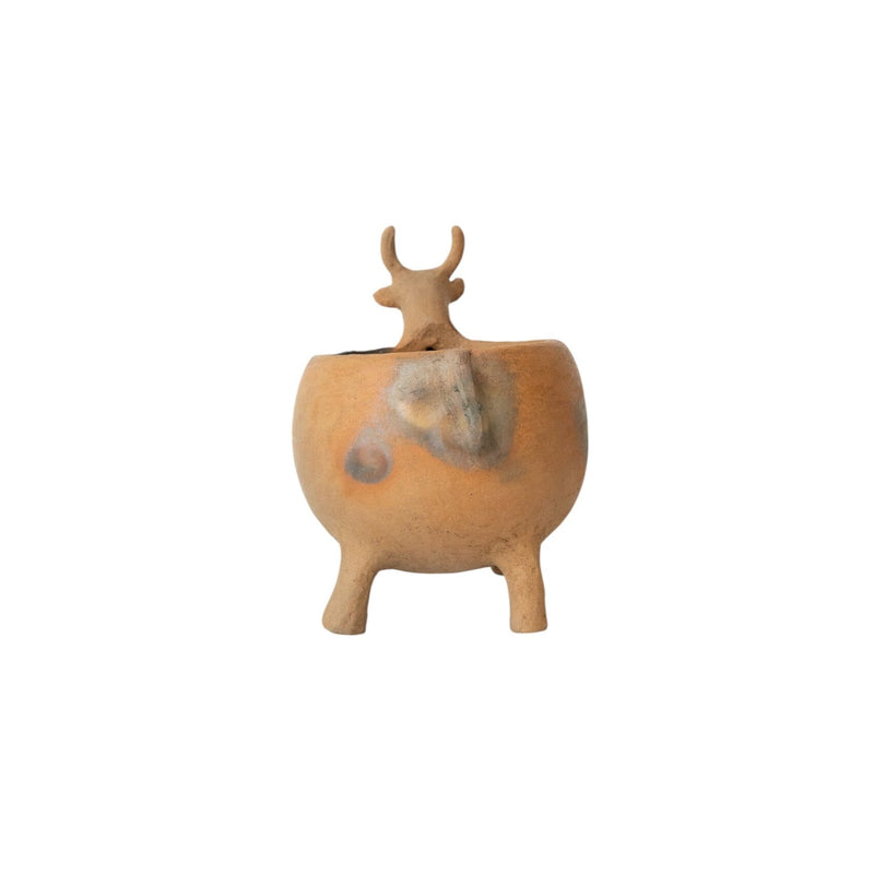 Maceta Vaca Clay Planter Vases + Planters 
