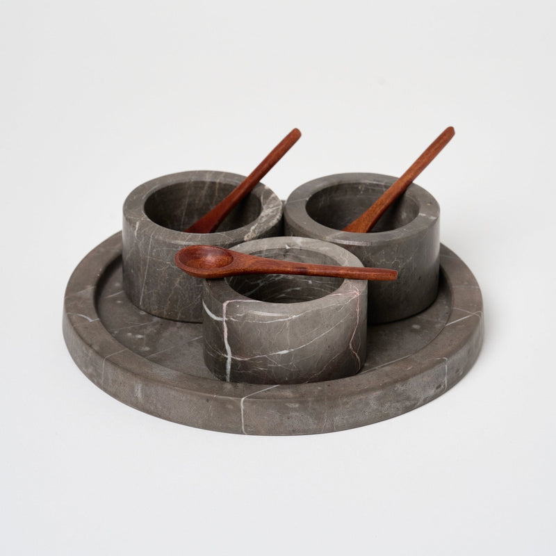 Marble Sauce Dish | Set of 3 Vases + Planters 