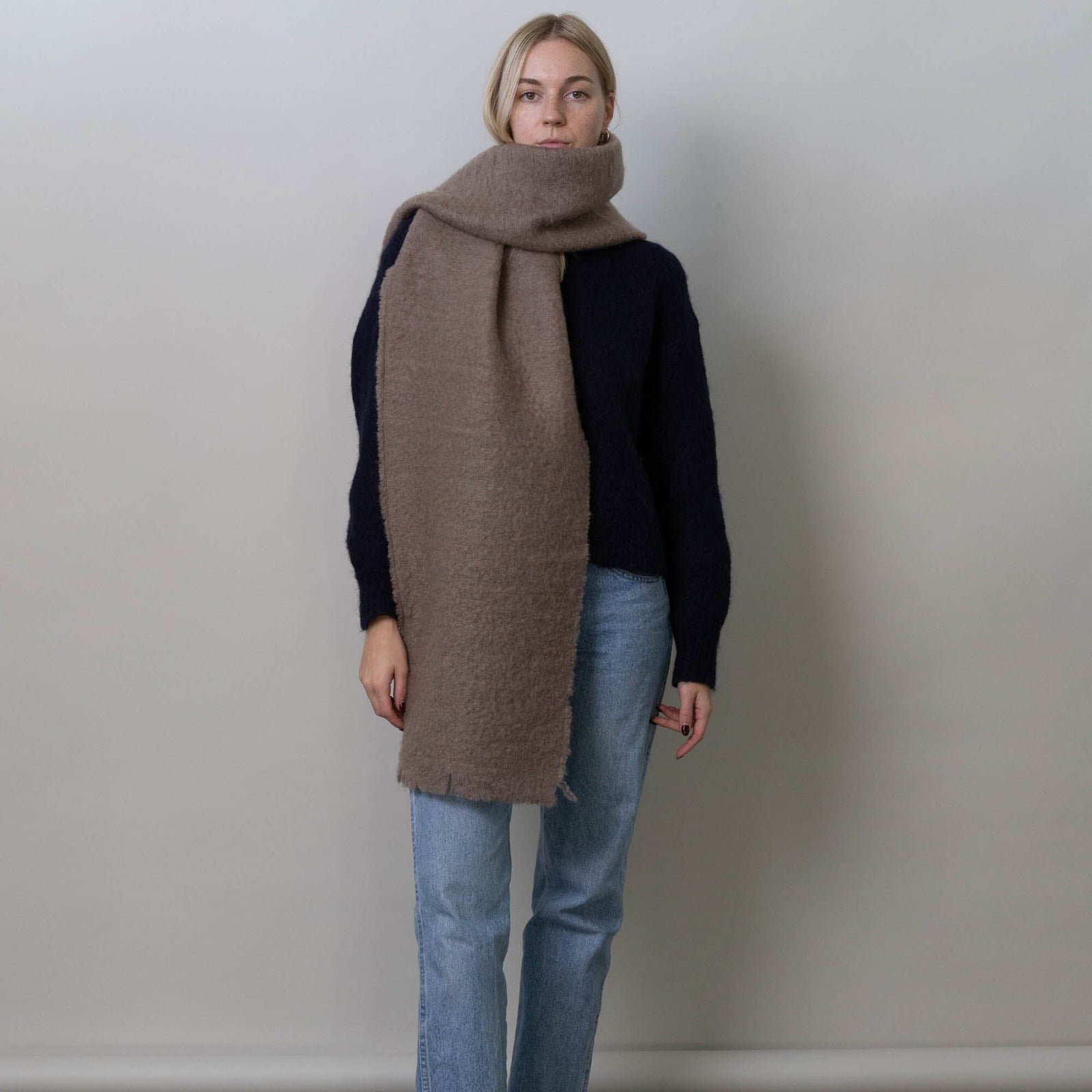 Mohair Scarf | Taupe – Obakki