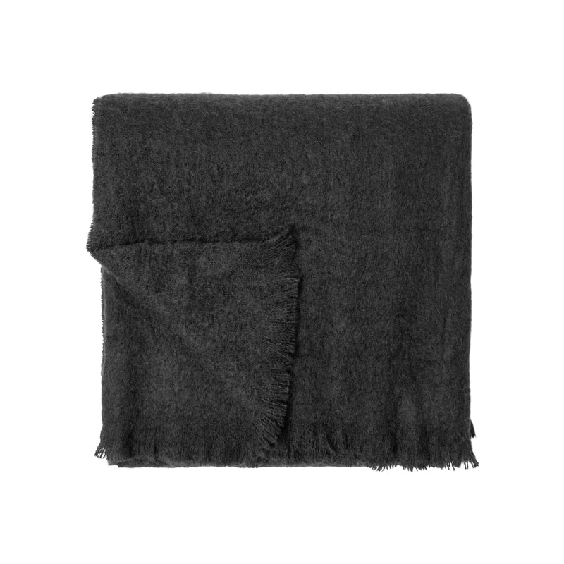 Mohair Throw | Black Textiles 