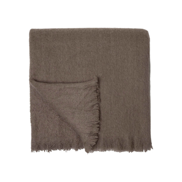 Mohair Throw | Taupe Rugs 