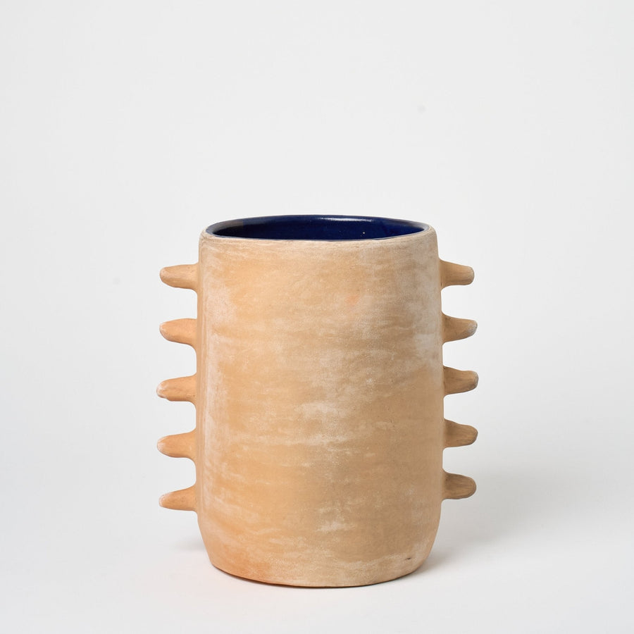 Oaxacan Clay Dientes Vase_Rufina_201-74-1764-169NaturalOS | Obakki