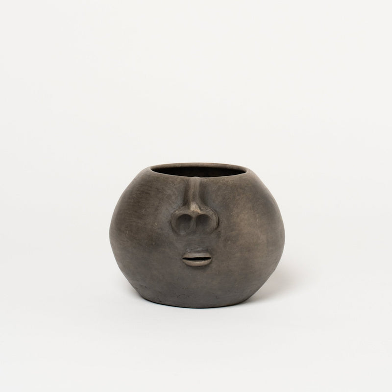 Oaxacan Clay Planter | Rosto II Vases + Planters Onyx M 