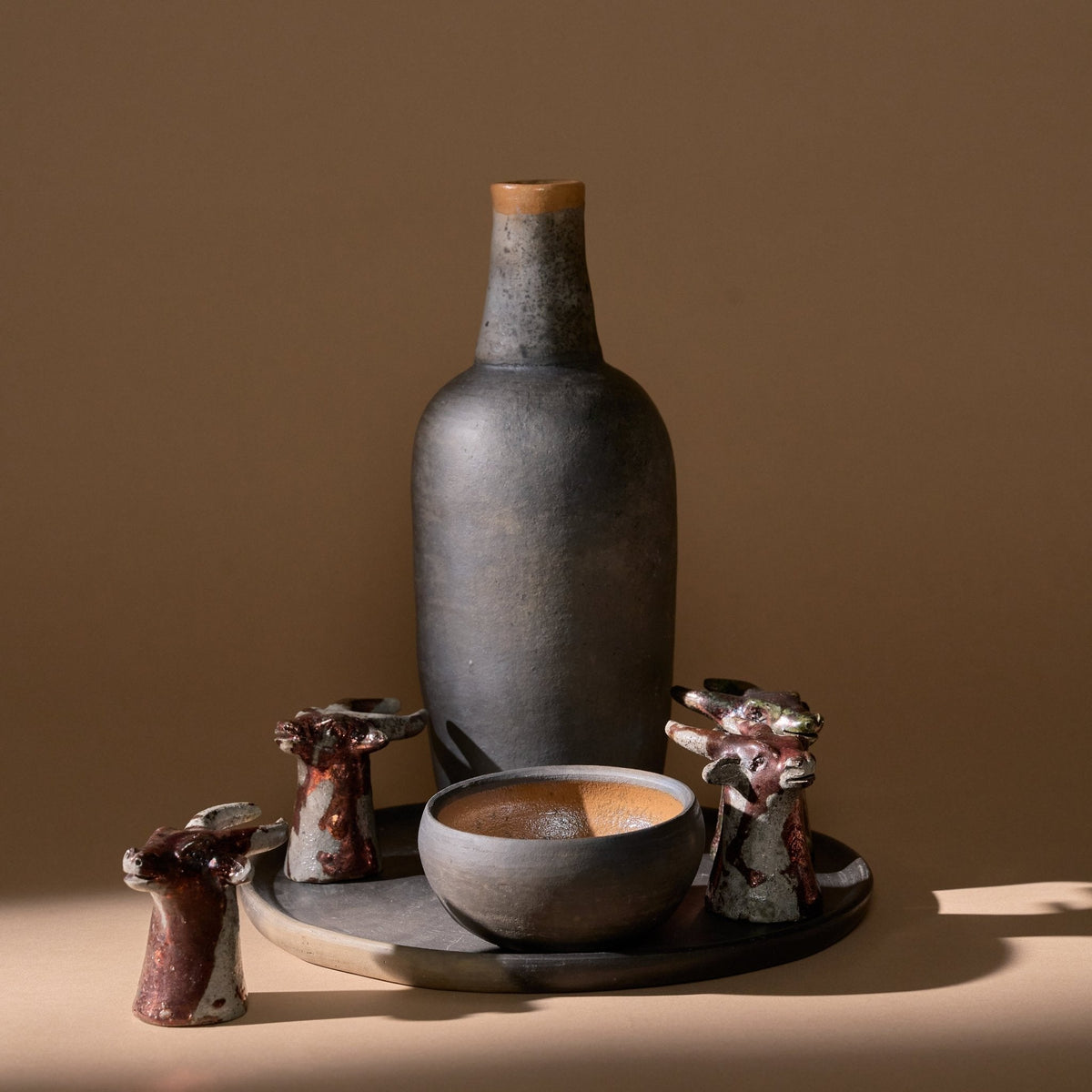 Oaxacan Mezcal Set | Berrendo Cobre_Ana Beatriz_201-50-2007-170CLAYOS | Obakki