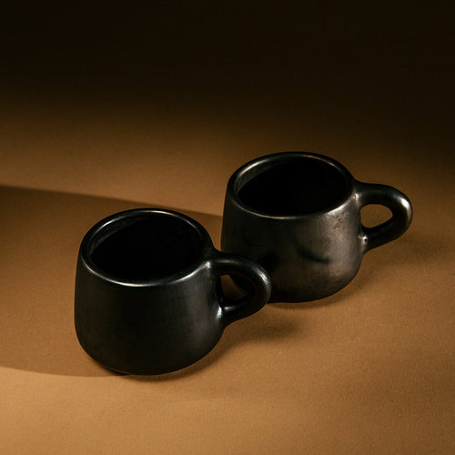 Onyx Diamond Tea Cup | Set of 2 Drinkware 
