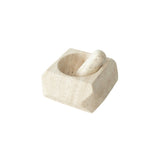 Orion Mortar and Pestle | Travertine Mortar + Pestles 