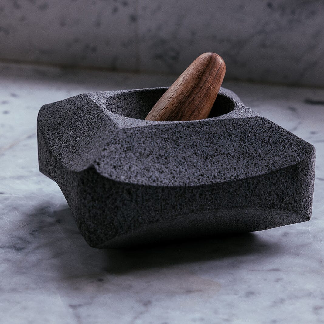 Orion Mortar and Pestle | Volcanic Stone Mortar + Pestles 