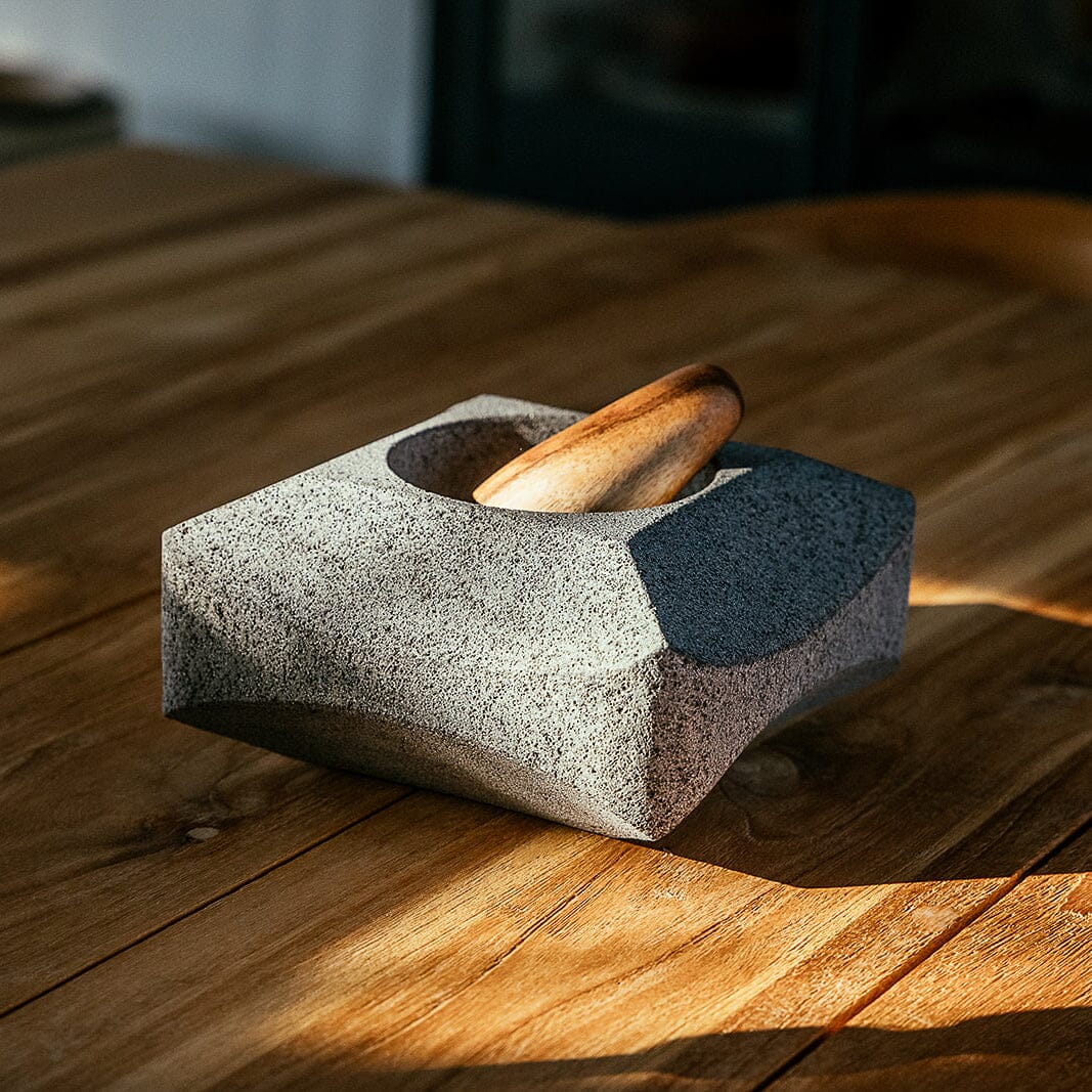 Orion Mortar and Pestle | Volcanic Stone Mortar + Pestles 