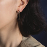 Oval Hoop Earrings Jewelry 