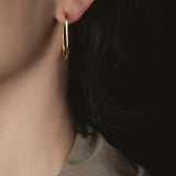 Oval Hoop Earrings Jewelry 