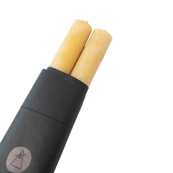 Pillar Candle Set of 2 | Cedar Yellow Candles 
