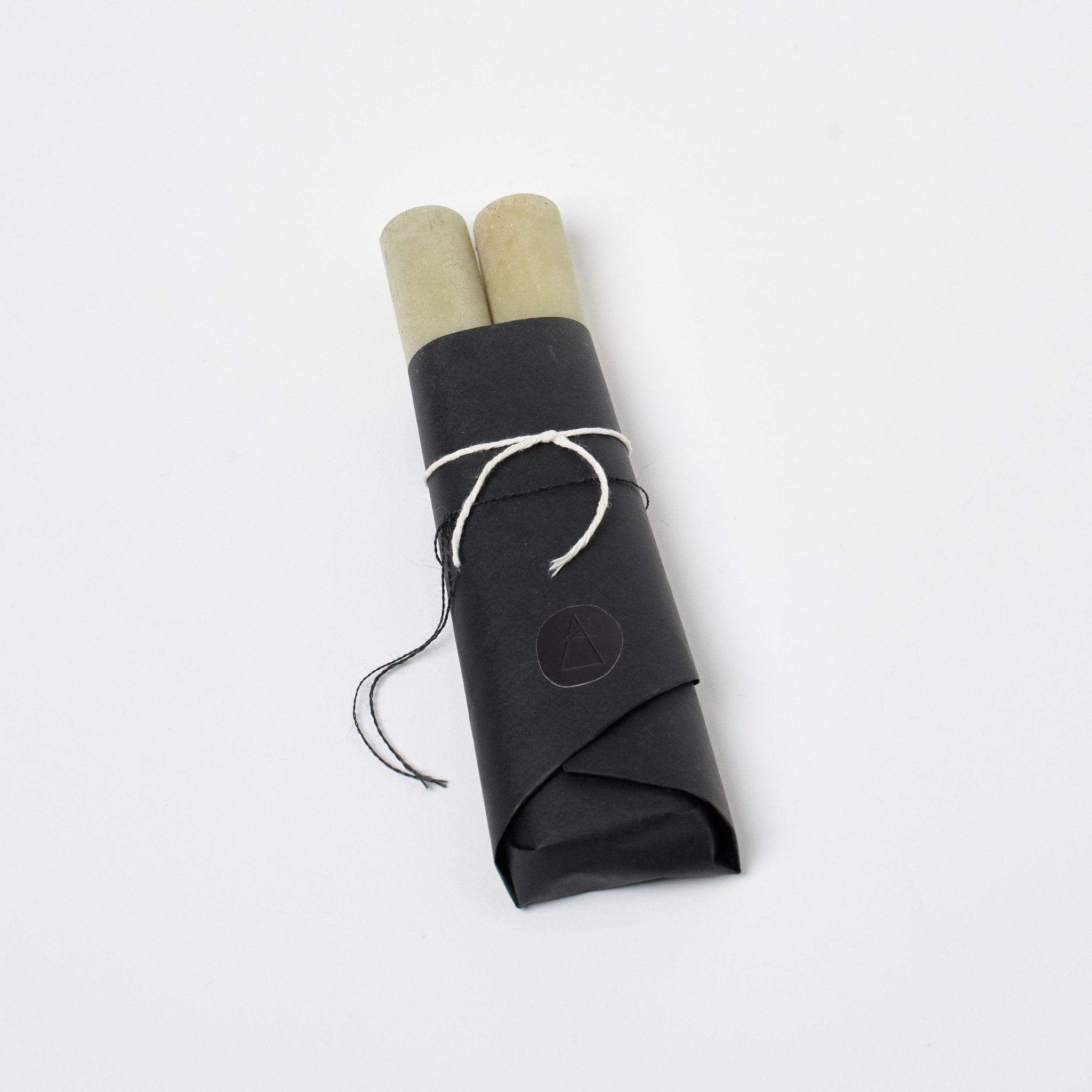 Pillar Candle Set of 2 | Lavender Green Candles 