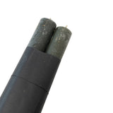 Pillar Candle Set of 2 | Unscented Black Candles 