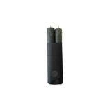Pillar Candle Set of 2 | Unscented Black Candles 