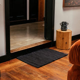 Raw Landscape Mohair Rug | Black Rugs 