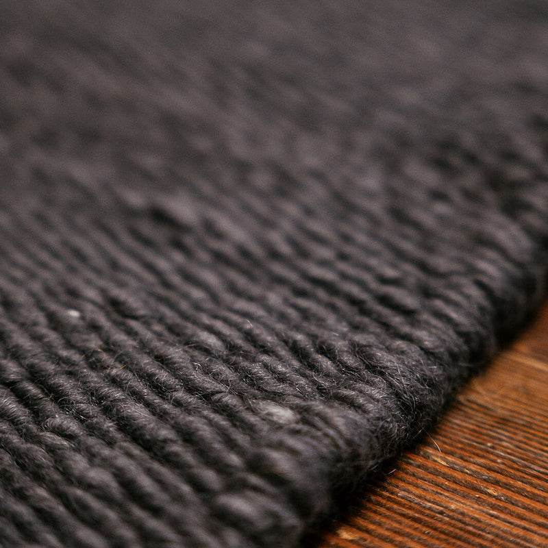 Raw Landscape Mohair Rug | Charcoal Rugs 