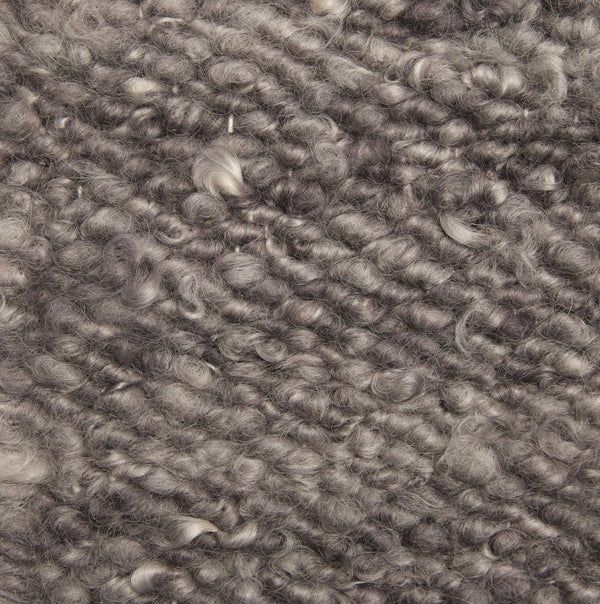Raw Landscape Mohair Rug | Light Charcoal Rugs 