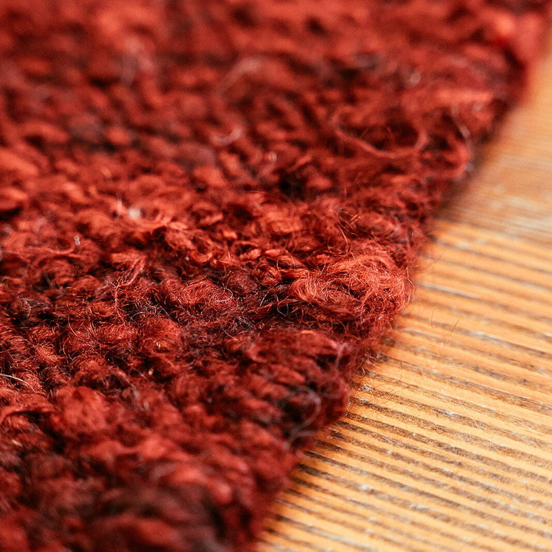 Raw Landscape Mohair Rug | Oxblood Rugs 