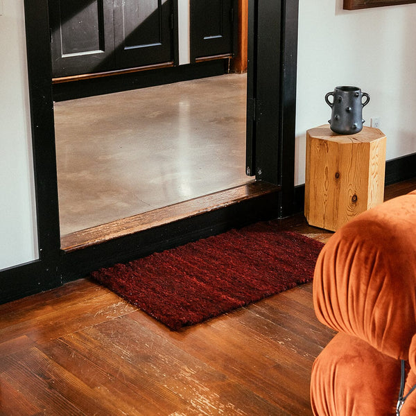 Raw Landscape Mohair Rug | Oxblood Rugs 