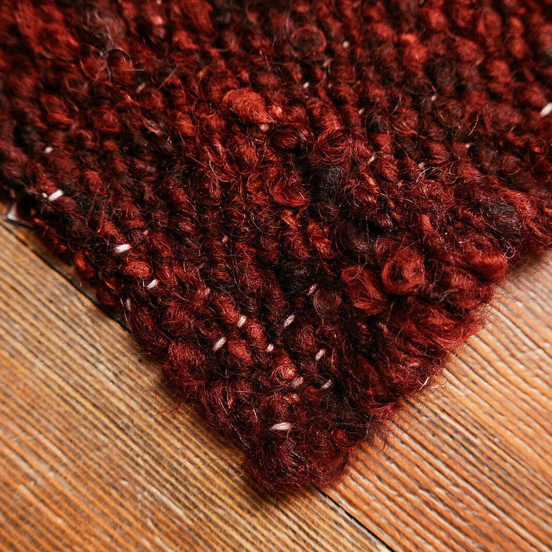 Raw Landscape Mohair Rug | Oxblood Rugs 