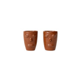 Red Clay Cara Cups | Set of 2 Bowls 