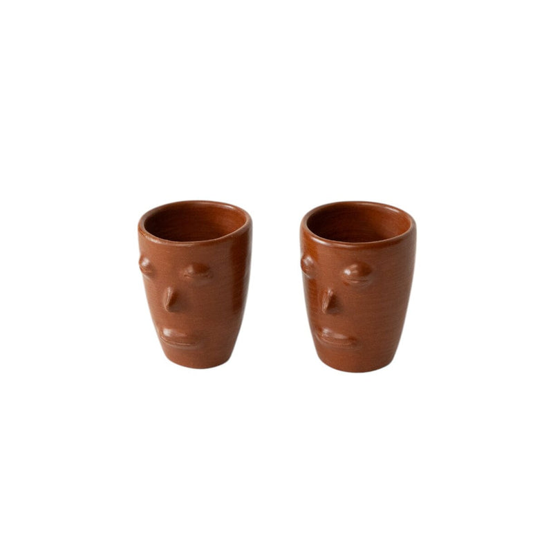 Red Clay Cara Cups | Set of 2 Bowls 