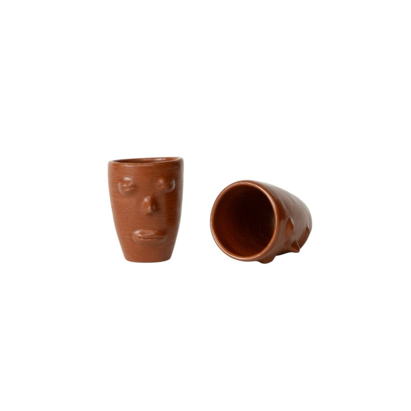 Red Clay Cara Cups | Set of 2 Bowls 