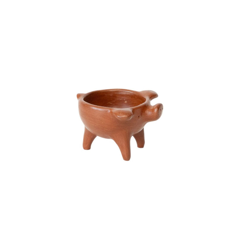Red Clay Pig Dish Bowls 