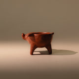 Red Clay Pig Dish Bowls 