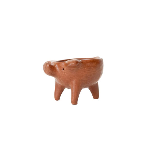 Red Clay Pig Dish Bowls 