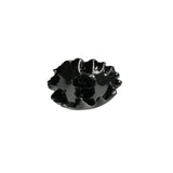 Ruffle Candle Bowl | Black Gloss Candles & Incense 