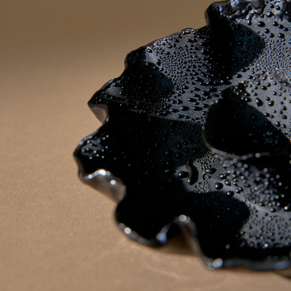 Ruffle Candle Bowl | Black Lichen Candles & Incense 