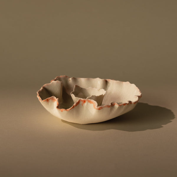 Ruffle Candle Bowl | Ruby Pool Candles & Incense 