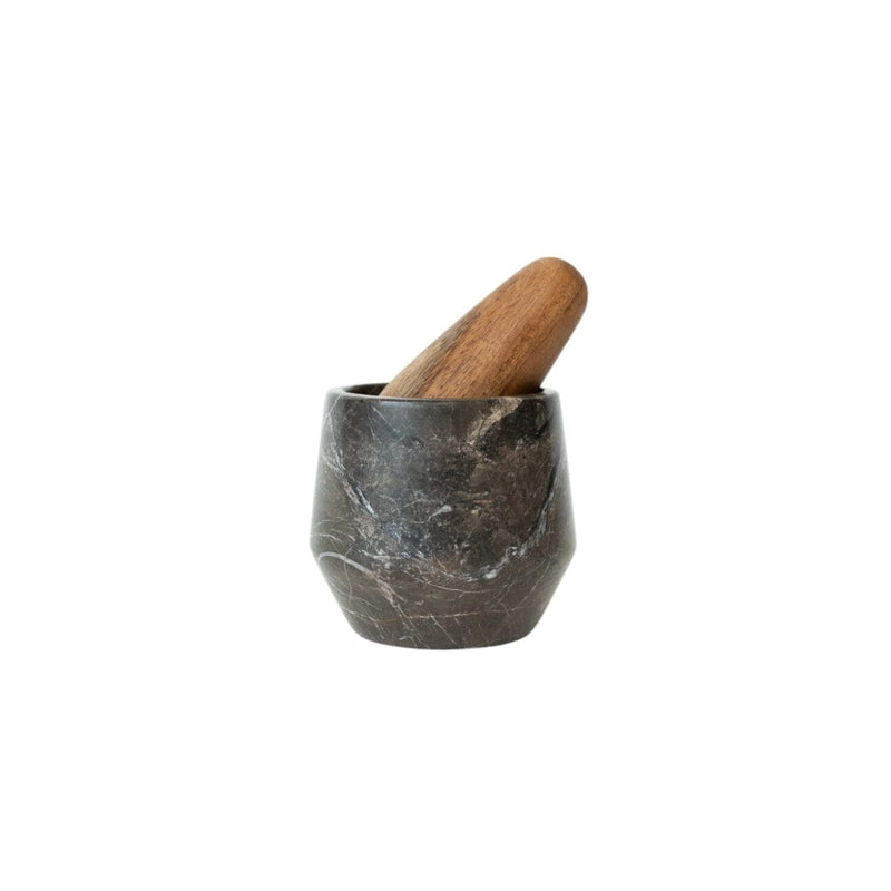 Small Holbox Mortar and Pestle | Black Mortar + Pestles 