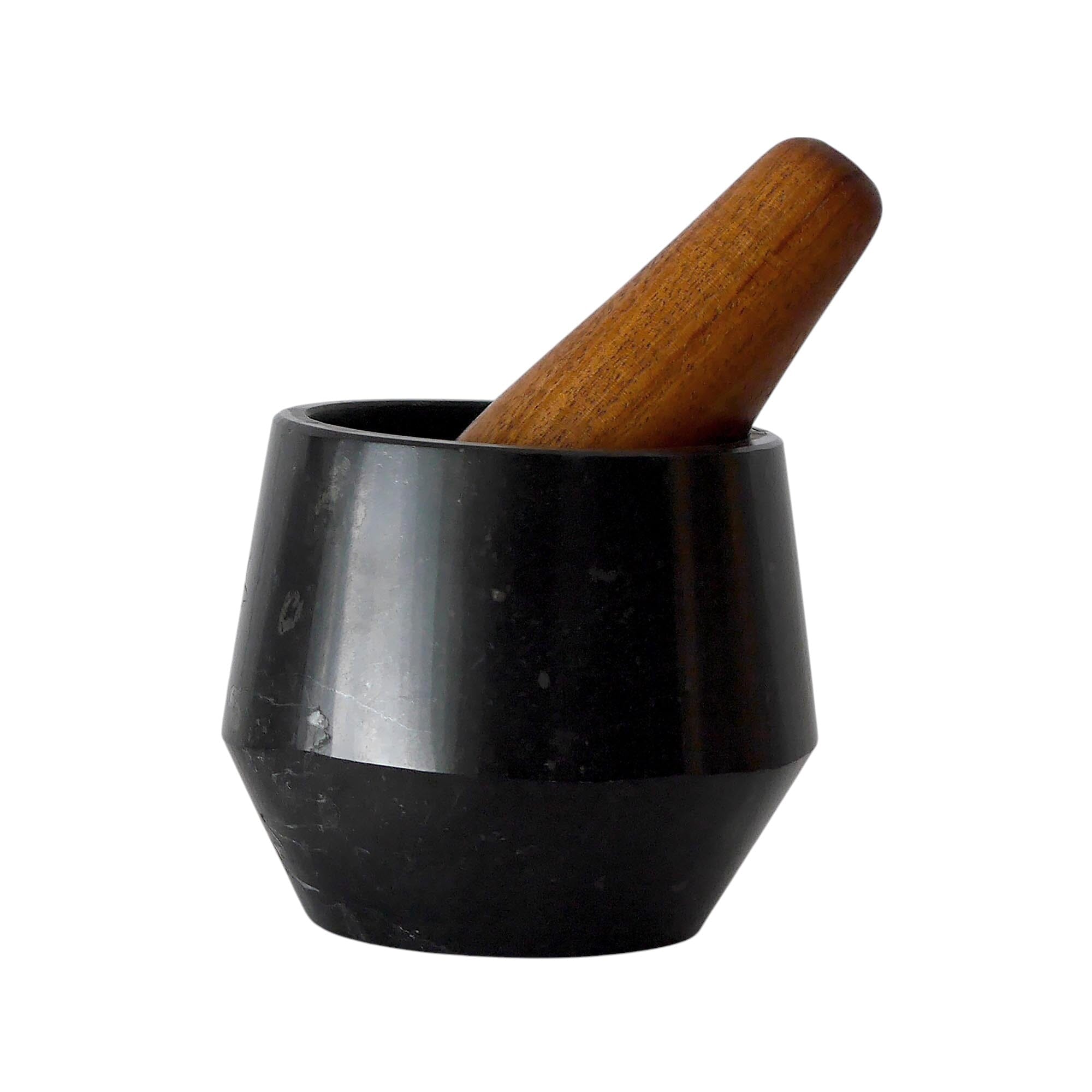 Small Holbox Mortar and Pestle | Black Mortar + Pestles 