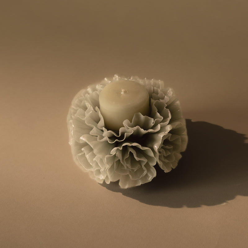 Small Skirted Candle | Grey Candles 