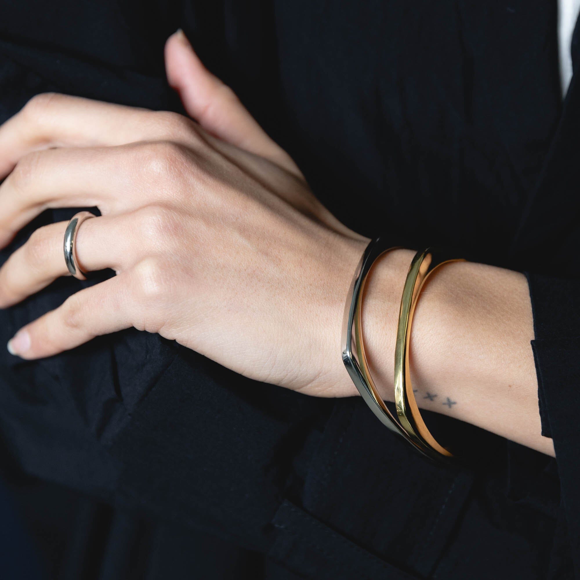 Squared Bangle | Slim Jewelry 