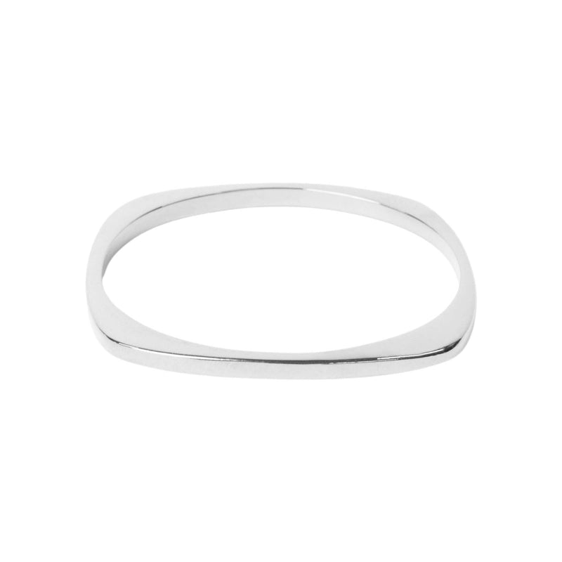 Squared Bangle | Slim Jewelry Silver Plated 
