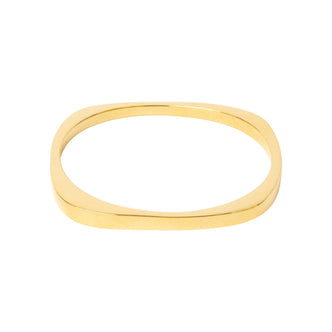 Squared Bangle | Thick Jewelry Gold Plated 